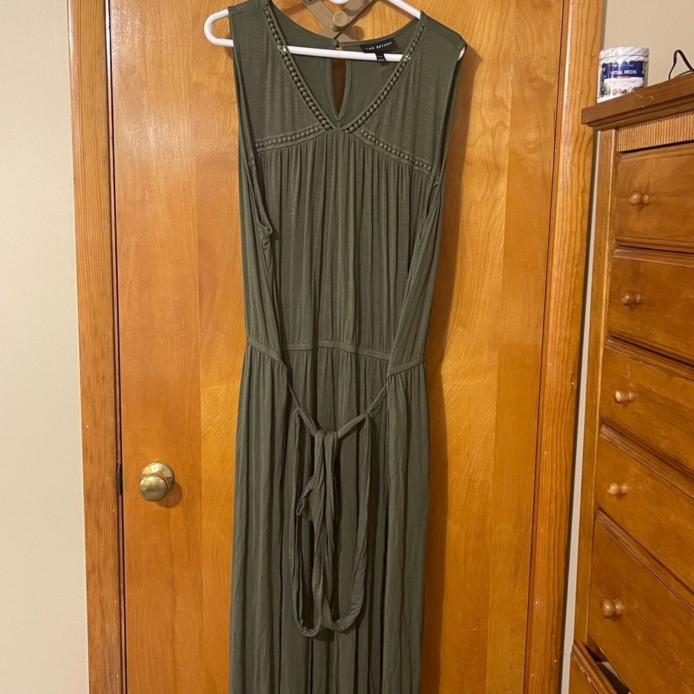 Lane Bryant Olive Maxi Dress